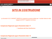 Tablet Screenshot of marolabasket.beepworld.it
