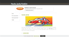 Desktop Screenshot of naukajazdykrakow.beepworld.pl